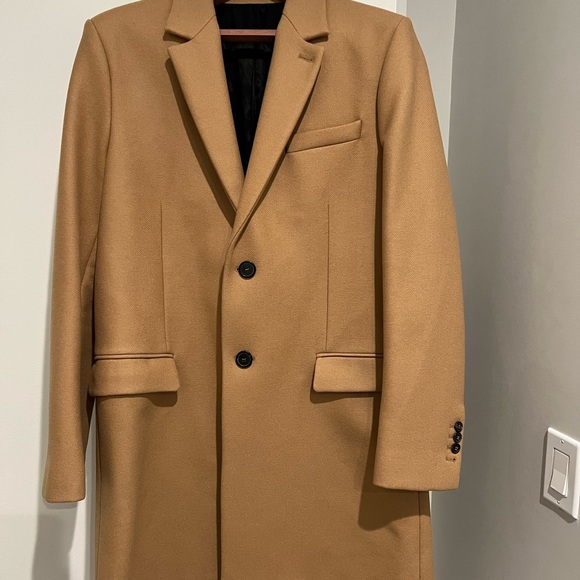 AMI Paris Alexandre Mattiussi - virgin wool camel coat (size M / size 50 French) - Picture 5 of 11
